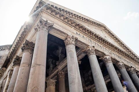 Rom : Entré billet Pantheon & App lydguide
