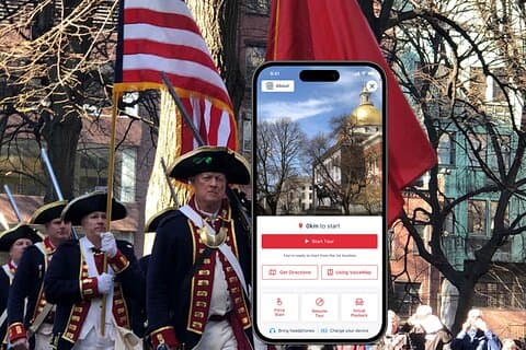 Een koloniale Boston Audio Tour met context