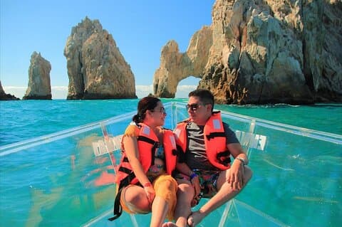Völlig transparente Bootstour in Los Cabos