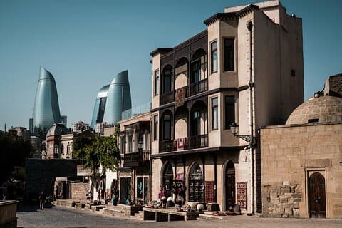 Baku gamleby UNESCO kulturarv tur