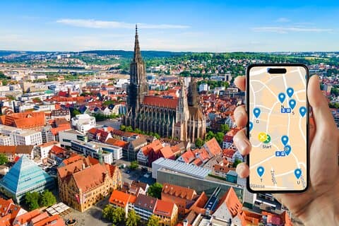 Self-guided scavenger hunt and city game in Ulm