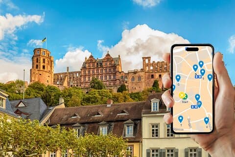 Self-guided scavenger hunt and city game in Heidelberg