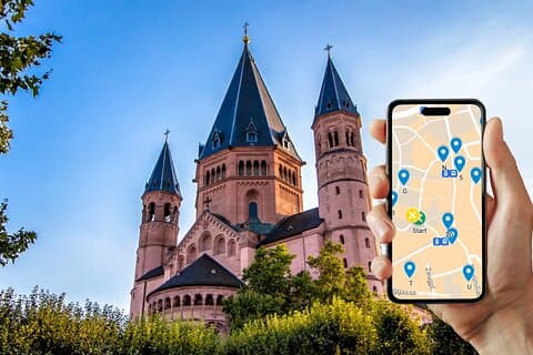 Zelfgeleide speurtocht en stadsrally in Mainz