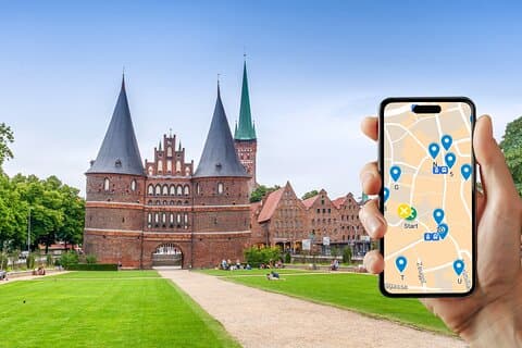 Självguidad rensningsjakt och stadsrally i Lübeck