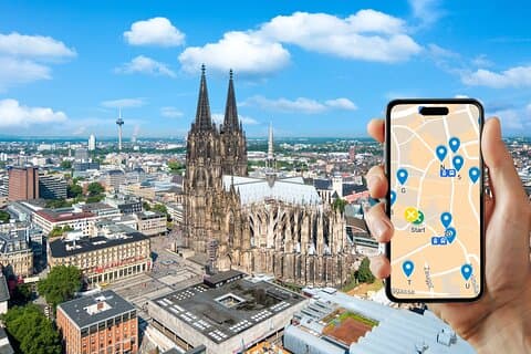 Chasse au trésor autoguidée et rallye urbain à Cologne