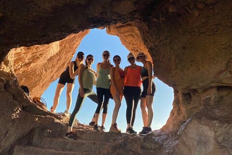 Easy Desert Hike & Yoga met een prachtig uitzicht