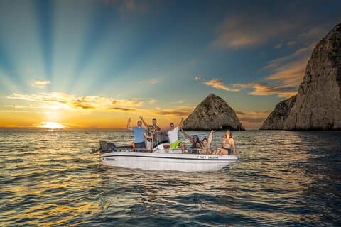 Zakynthos Small Group Sunset Boat Tour with Turtles & Mizithres