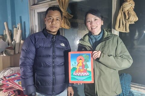 Thangka maleri verksted