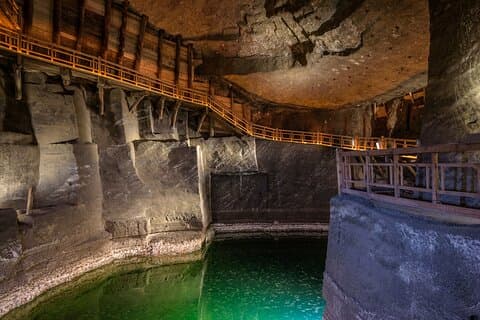 Tour guidato della miniera di sale di Wieliczka con trasporto