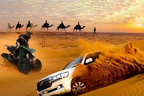 Red Dunes Safari Dubai,Sand Boarding,Paseo en camello,Barbacoa, Espectáculos en vivo