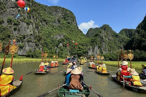Excursão de um dia de luxo de Hoa Lu e Tam Coc a partir de Ninh Binh