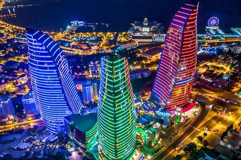 Baku Night City Tour Discover the Magic of Illuminated Landmarks