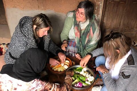 Privat Berber-madlavningskursus på Fint Oasis med frokost