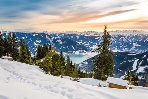 Transfert privé de Salzbourg au domaine skiable de Zell am See