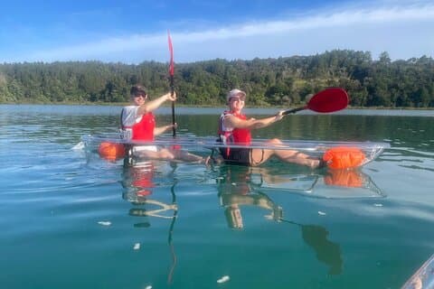 Sea Your Bottom. Clear Bottom Kayak Adventure