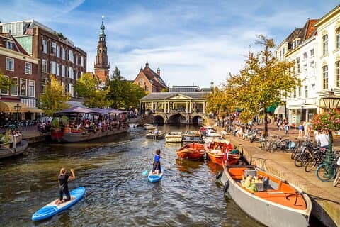 Transfert privé de Amsterdam à Rotterdam, 2h Arrêt à Leyde
