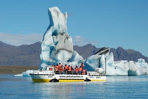 Diamond Beach and Jökulsárlón Day Tour com passeio de barco (opcional)
