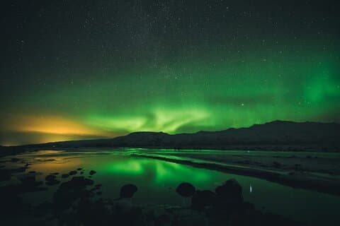 Aurora en barco Reykjavik Adventure