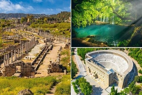 Side / Manavgat : Guided Perge Aspendos & Kursunlu Waterfall Tour
