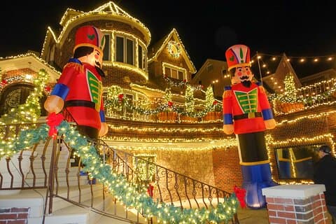 Visite des illuminations de Noël de Dyker Heights