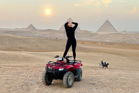 Private Gizeh Pyramiden Tour mit Sonnenuntergang ATV Quad Bike Ride