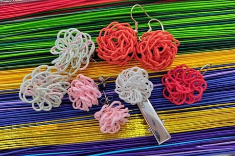 Hacer accesorios lindos del nudo de Mizuhiki en Osaka