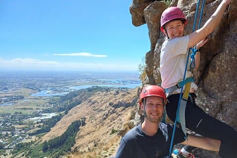 Rock Climbing Christchurch 1/2-day or full-day (Small Group Tour)