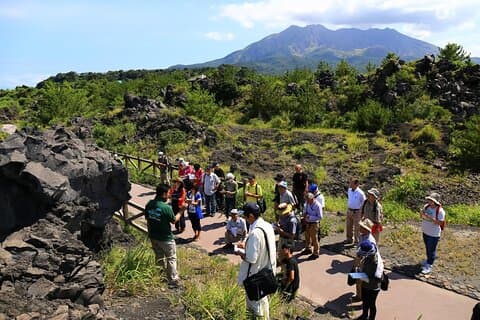 Excursão guiada ao vulcão Sakurajima