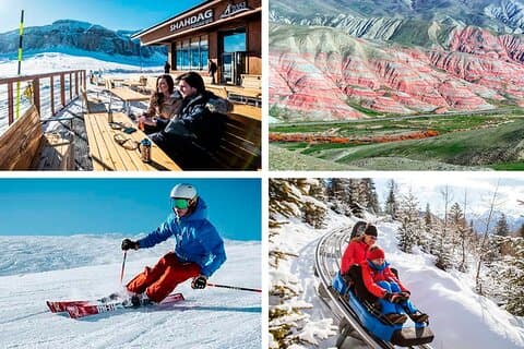 Station balnéaire Bakou Guba Shahdag et montagne Candy Cane Excursion d'une journée