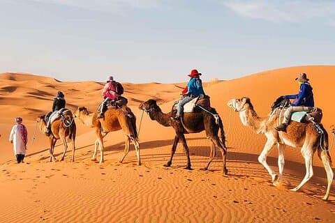 Marrakech till Fez 3-dagars ökentur med kamelritt och lyxläger