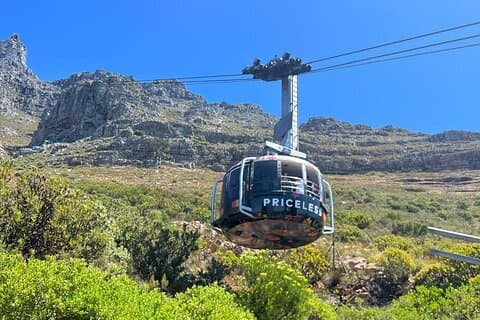 Excursion d'une demi-journée en téléphérique à Table Mountain avec expérience Afrogem