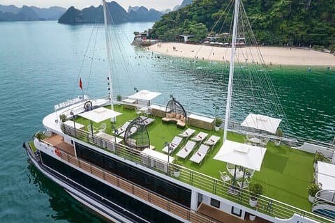 Halong Bay Hercules Premium Day Cruise com Cave, Ilha, Buffet