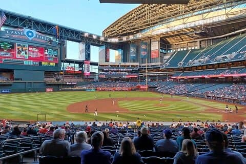Arizona Diamondbacks Baseball Spielticket am Chase Field