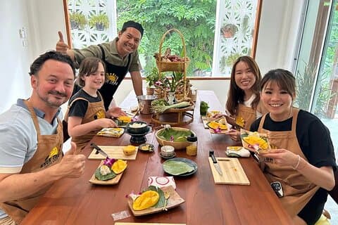 バンコク・タイ料理教室プラノークマーケットとトゥクトゥクライド