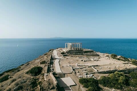 Tempio di Poseidone e Kalopigado Beach Tour con cucina greca