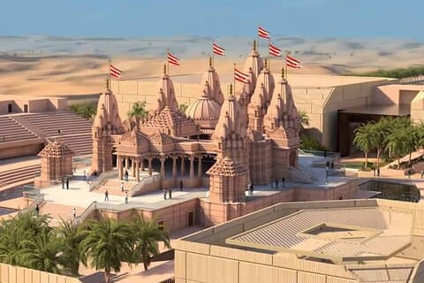 Tour privado por Abu Dabi con el templo hindú BAPS