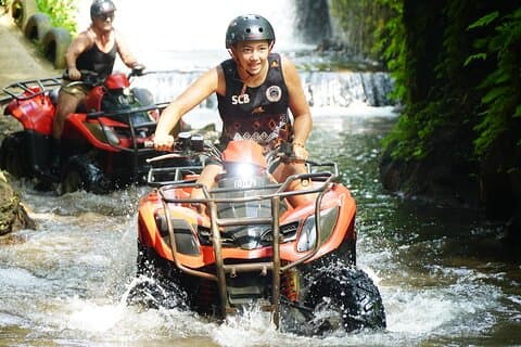 ATV Quad Bike Adventure Tunnel Cave Muddy Trail com almoço