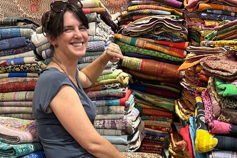 Jaipur: Shopping med Blue Poetry Art och tryckeriverkstad