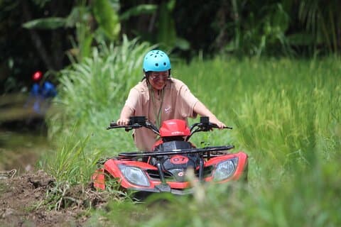 Bali ATV Quad Bike mit Wasserfällen, Tunnel & Gorilla Statue Track