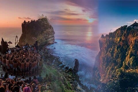 ️Tour de danza del fuego Kecak y puesta de sol en el templo de Uluwatu