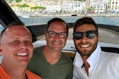 Privat Amalfikysten Privat fuld dag med en Gozzo Apreamare 35ft