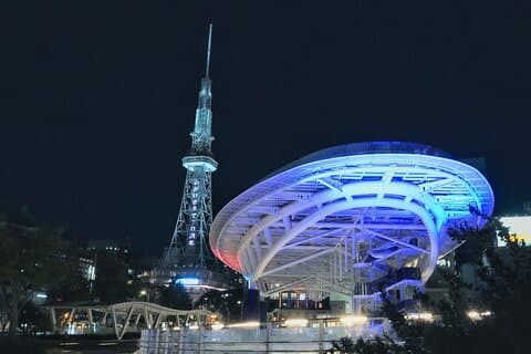Sake, cerveza, gourmet y vista nocturna en Nagoya