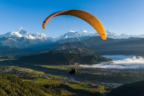 Pokhara: Paragliding avontuur met prachtige foto's en video's!"