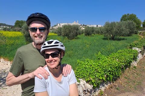E-cykeltur mellem Locorotondo Cisternino og Martina Franca