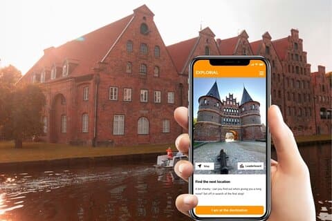 Lübeck skattjakt och sevärdheter Självguidad tur