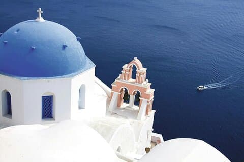 Santorini tur fra Chania området eller Rethymno