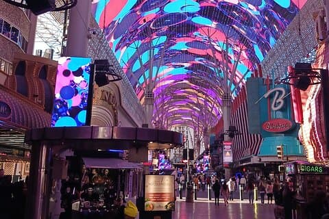 Fremont Street Experience guidet tur i Las Vegas