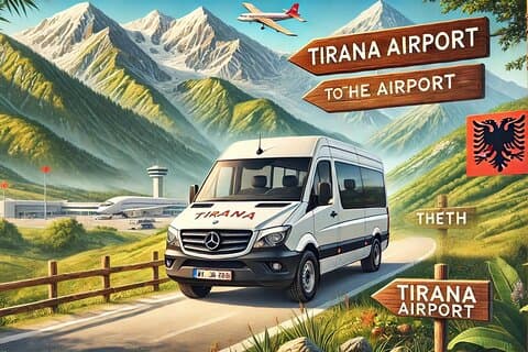 Tirana und Tirana Flughafen nach Theth Bus Transfer