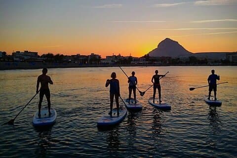 Sunset Paddle Board oplevelse i Jávea Spanien