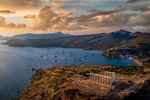 Sunset at Temple of Poseidon Private Tour from Athens